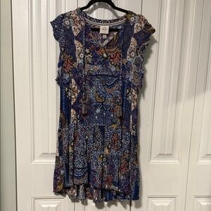 Knox Rose Multicolor Paisley Mini Dress small